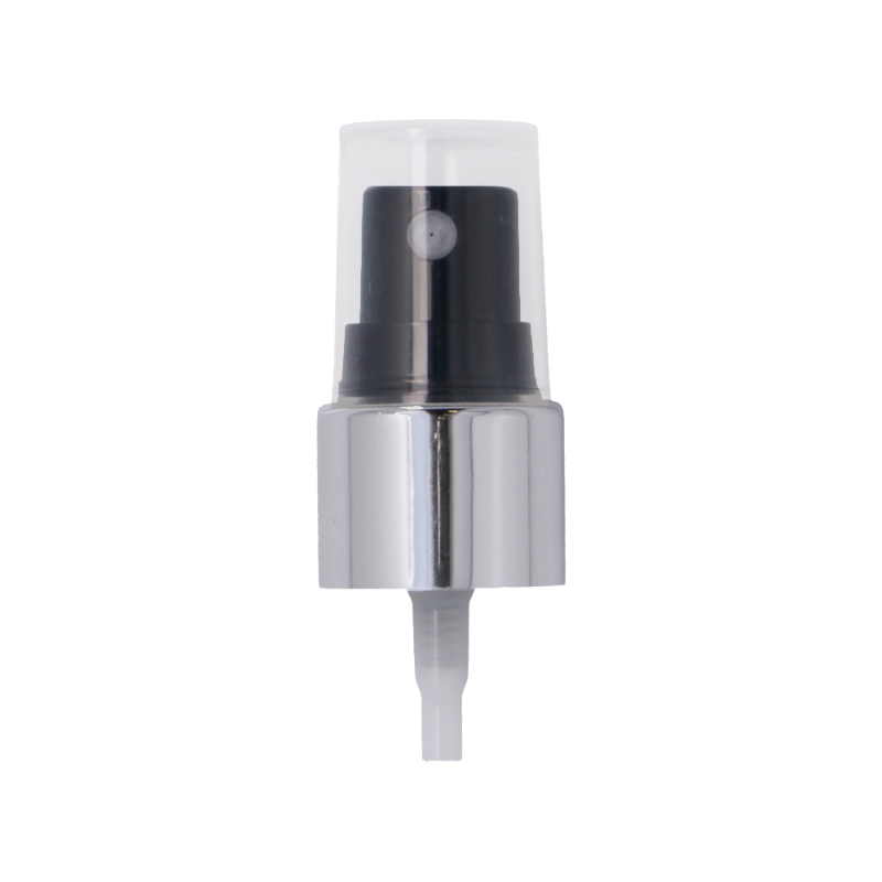 Smooth Wall Gloss Silver Black Atomiser Pump