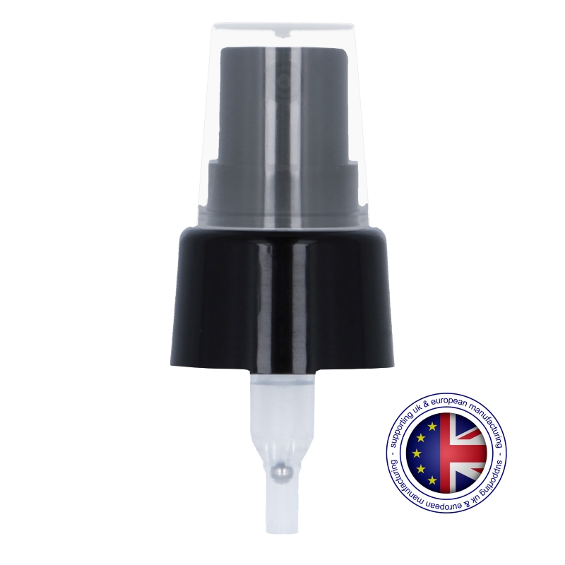 Smooth Wall Black Atomiser Pump