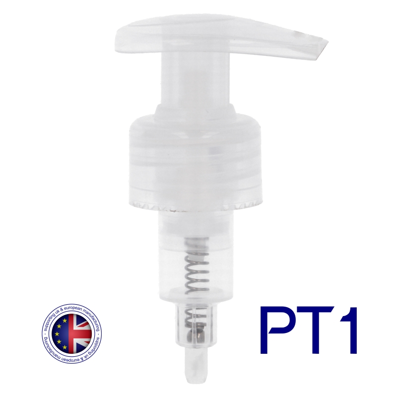Smooth Wall Natural PT1 Palm Top Lotion Pump Lock-Up