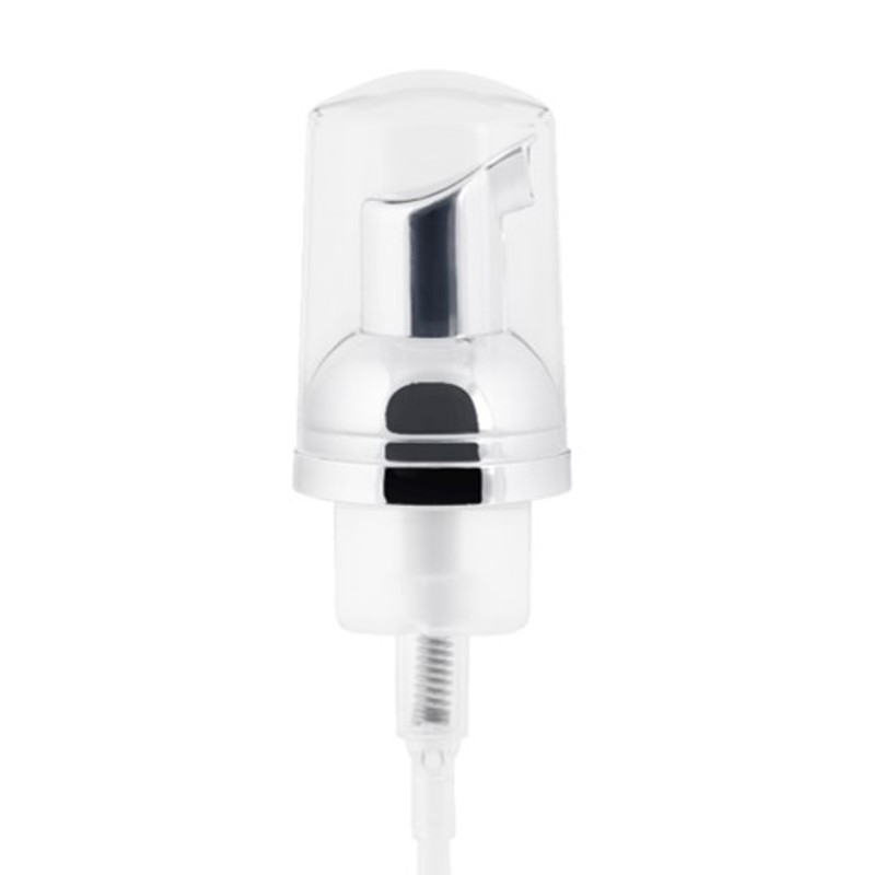 Smooth Wall Gloss Silver Cosma Mini Foam Pump, cl overcap 0.4ml