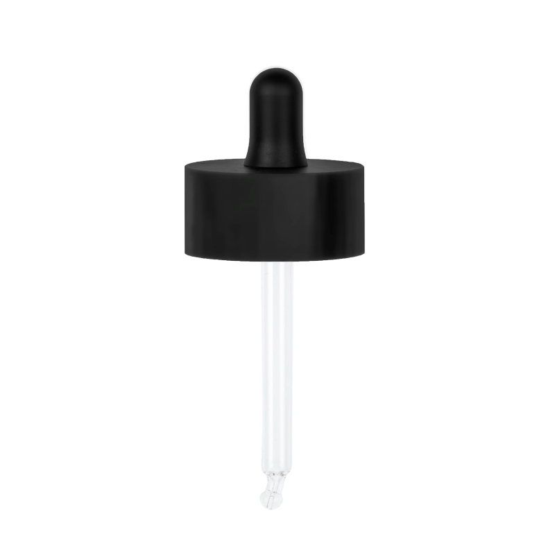 Smooth Wall Matt Black 39 Double Wall Pipette Dropper