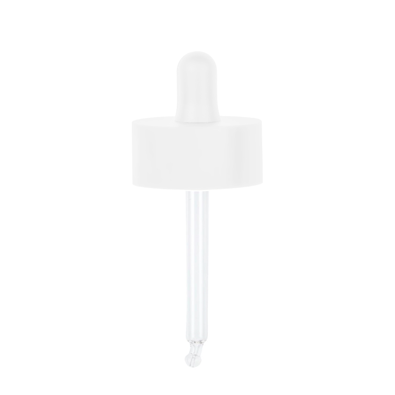Smooth Wall Matt White 39 Double Wall Pipette Dropper