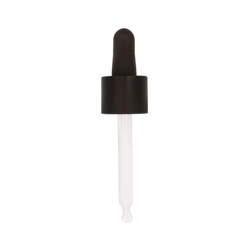 Smooth Wall Matt Black Assembled Pipette Dropper TPE 1.0ml Bulb