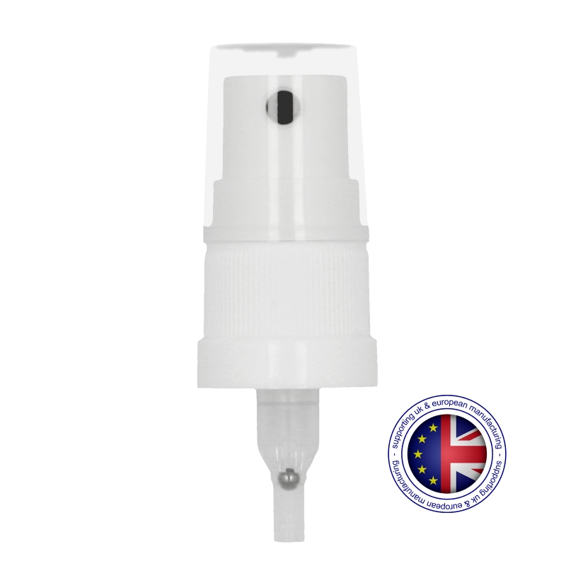 Stepped White Atomiser Pump Black Insert