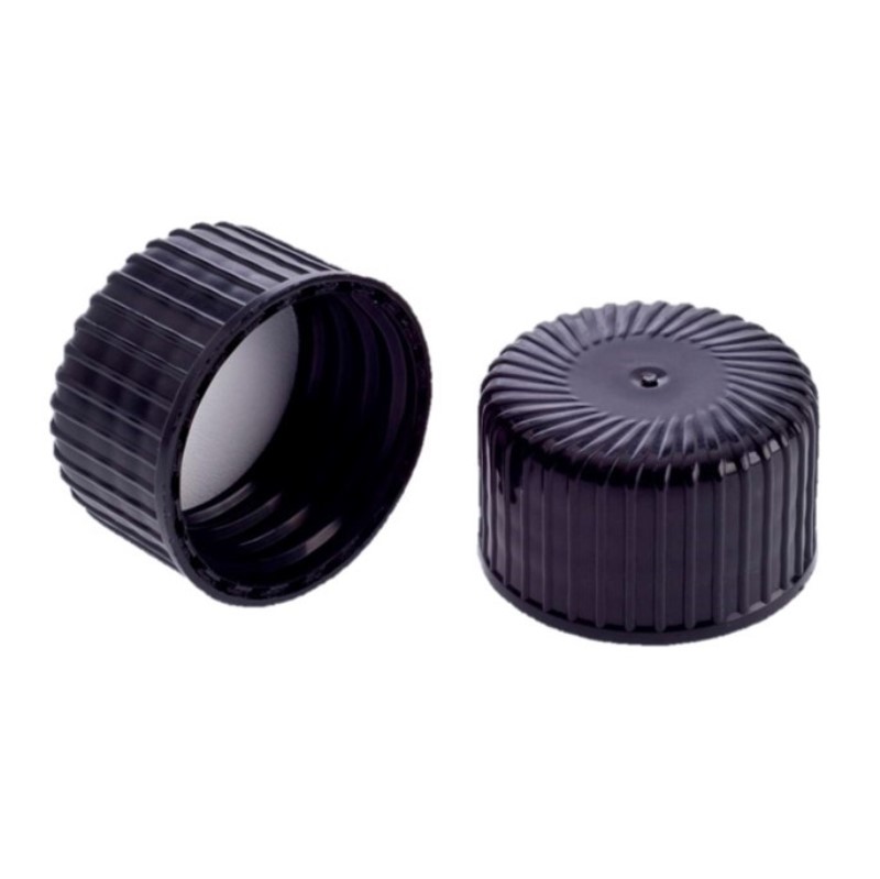 Ribbed Black PP Screw Closure