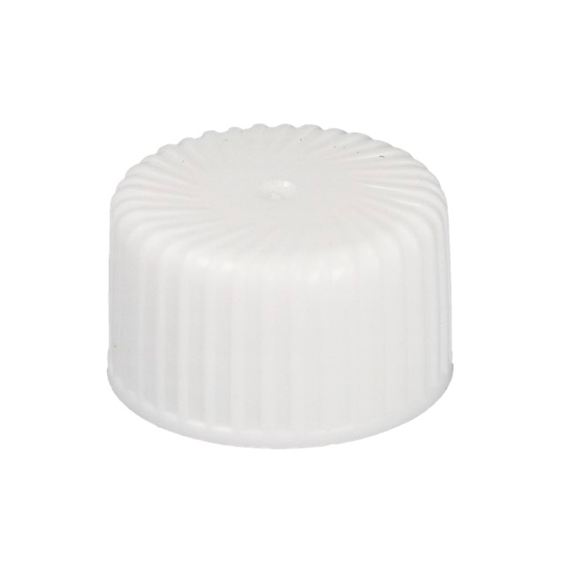 Ribbed White PP Screw Closure Heavy Ribbed