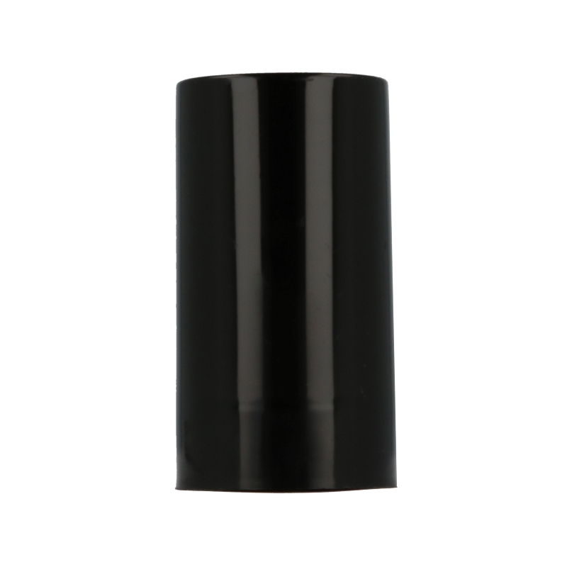 Smooth Wall Black PP Overcap for selected GL18 finger sprays and treatment pumps (47mm height)