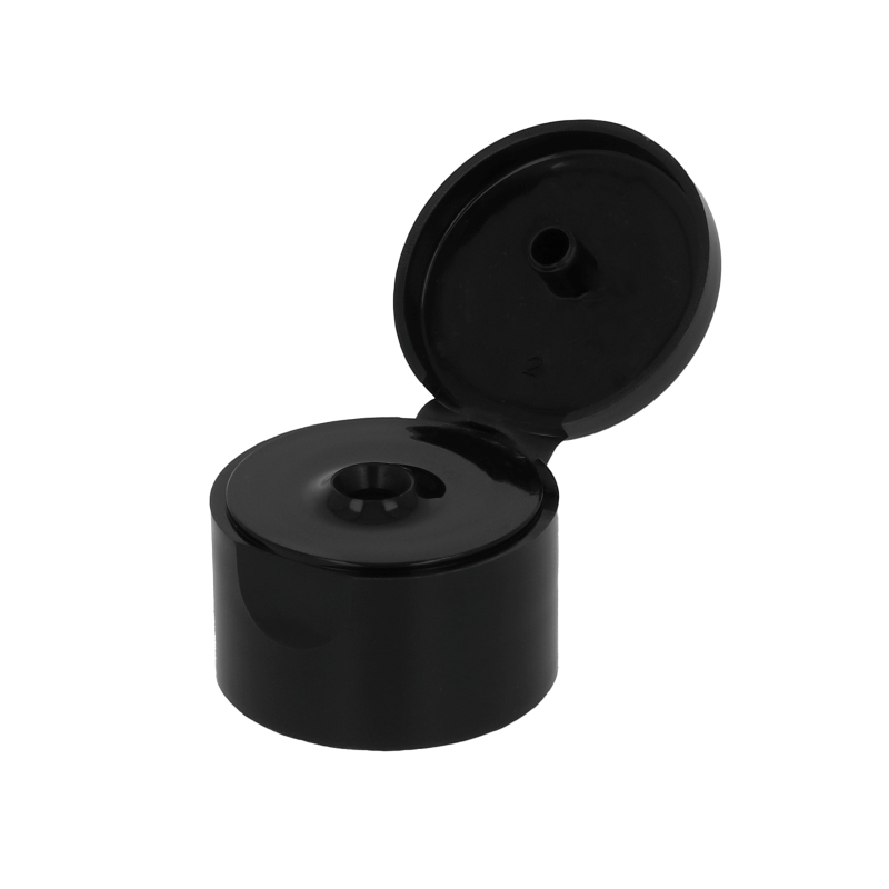 Smooth Wall Black PP Flip Top Closure