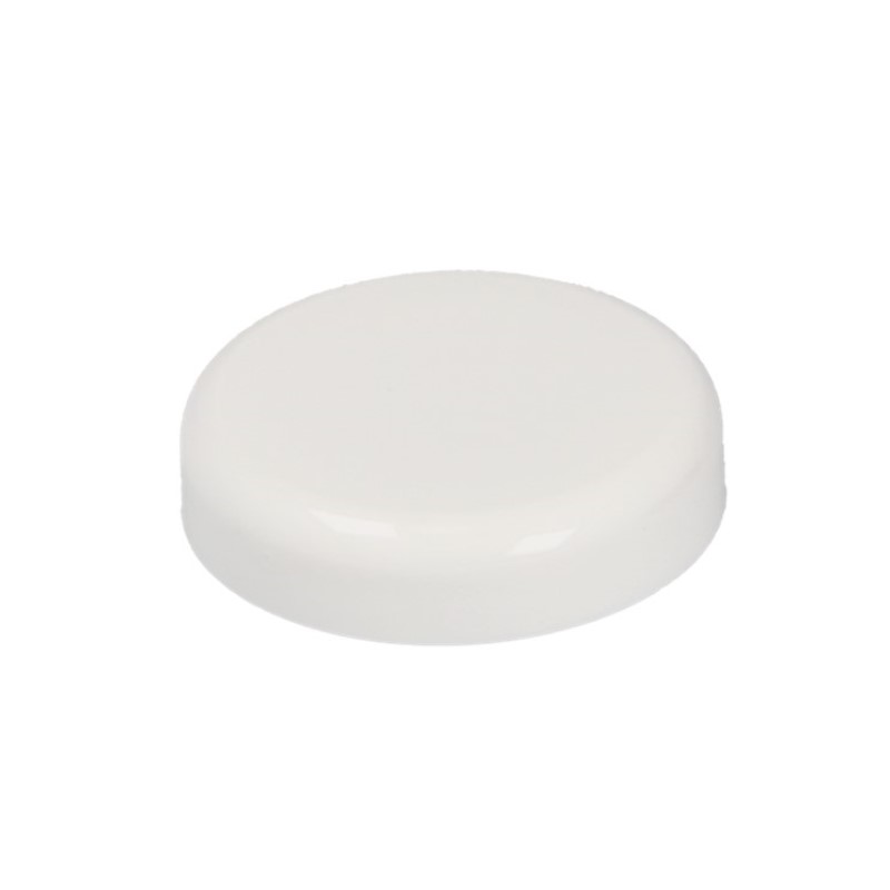 Smooth Wall White PP Domed Wadless lid for HJC5C