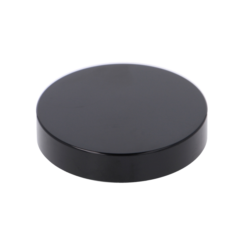 Smooth Wall Black SAN Flat Lid - Layer Packed
