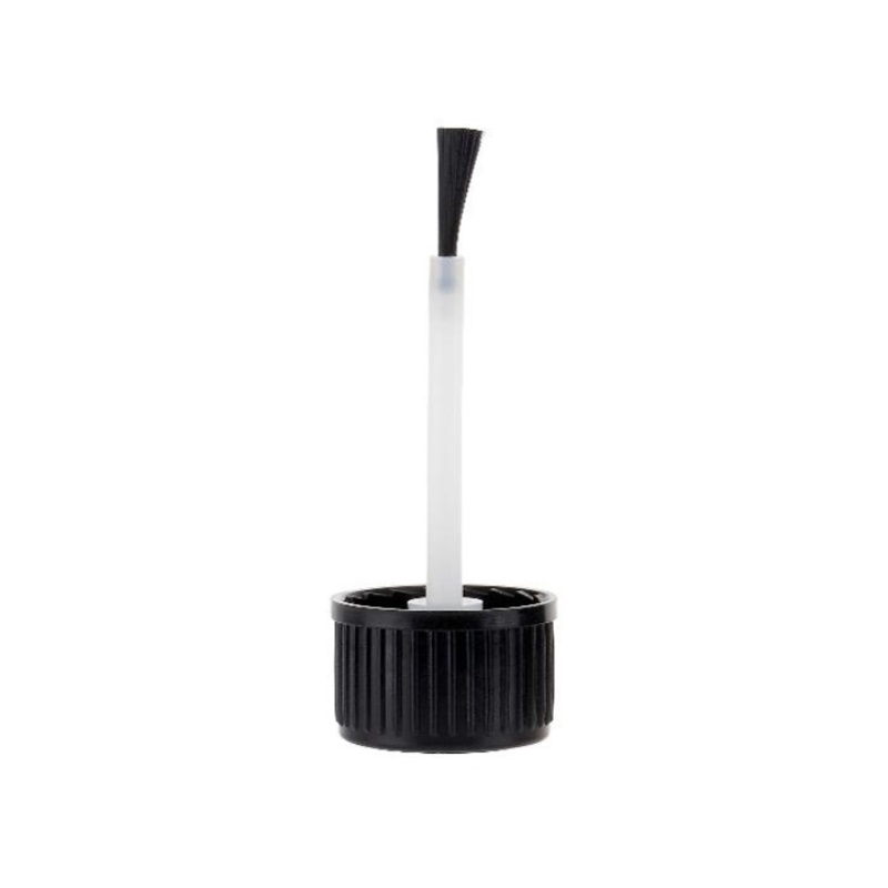 Ribbed Black Closure & Brush Length 57mm for 10ml bottles