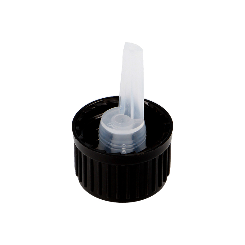 Ribbed Black Plain Dropper Closure 0.7mm