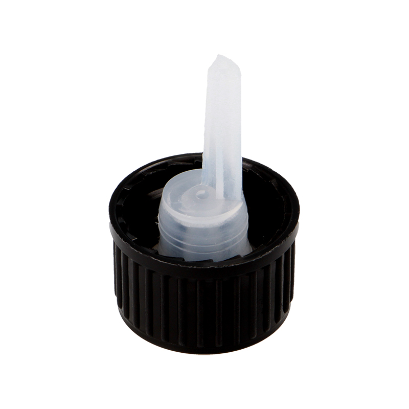 Ribbed Black Plain Dropper Closure 1.5mm