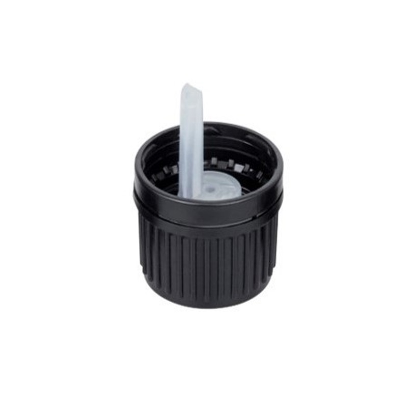 Ribbed Black HDPE Tamper Evident Dropper Closure 0.6mm