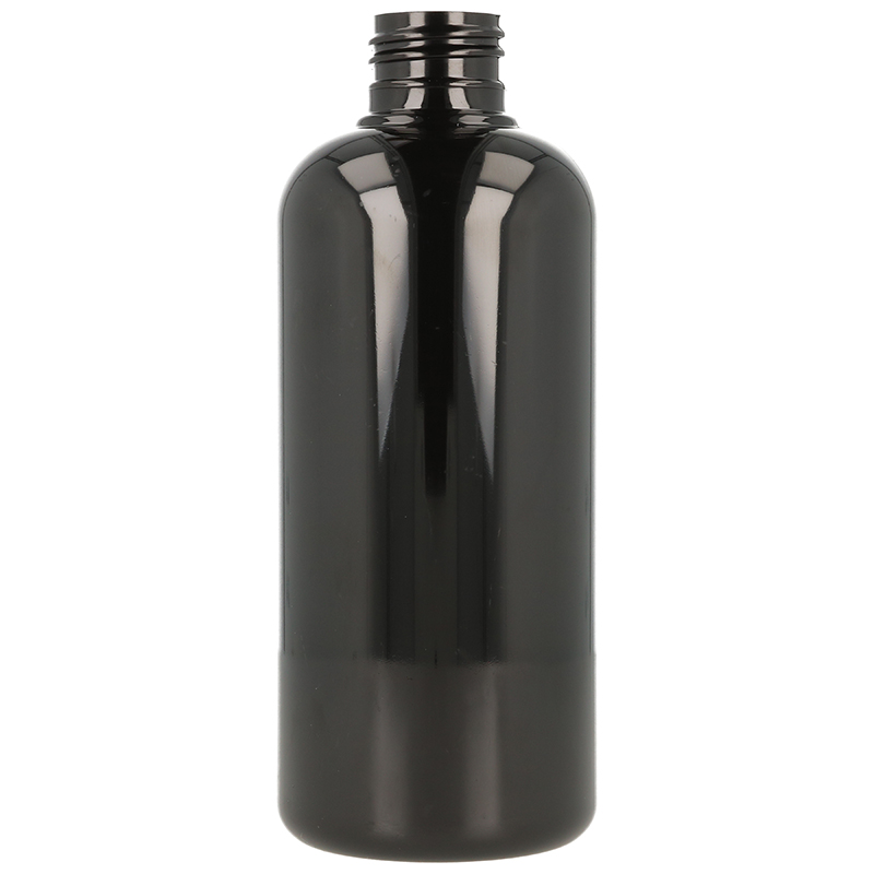 Black PET Boston Round Bottle (PCR30)
