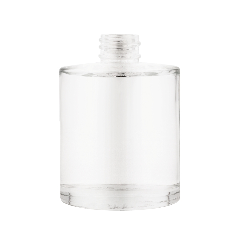 Clear Glass Cullen Cylindrical Bottle