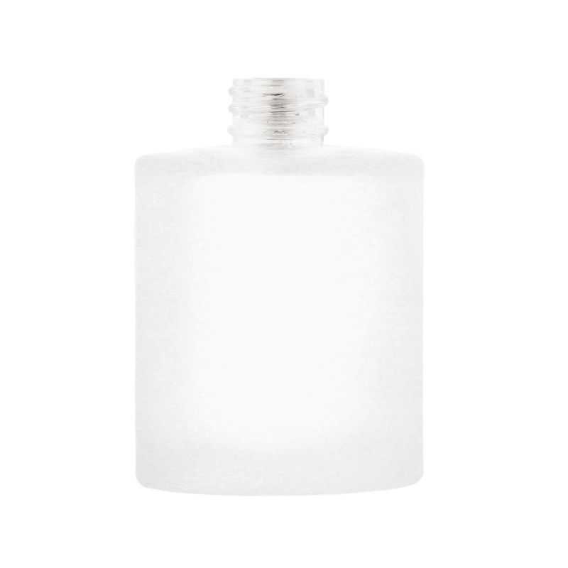 Frosted Glass Cullen Cylindrical Bottle