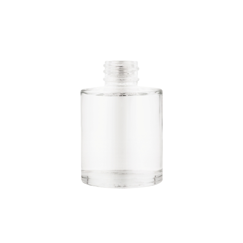 Clear Glass Cullen Cylindrical Bottle