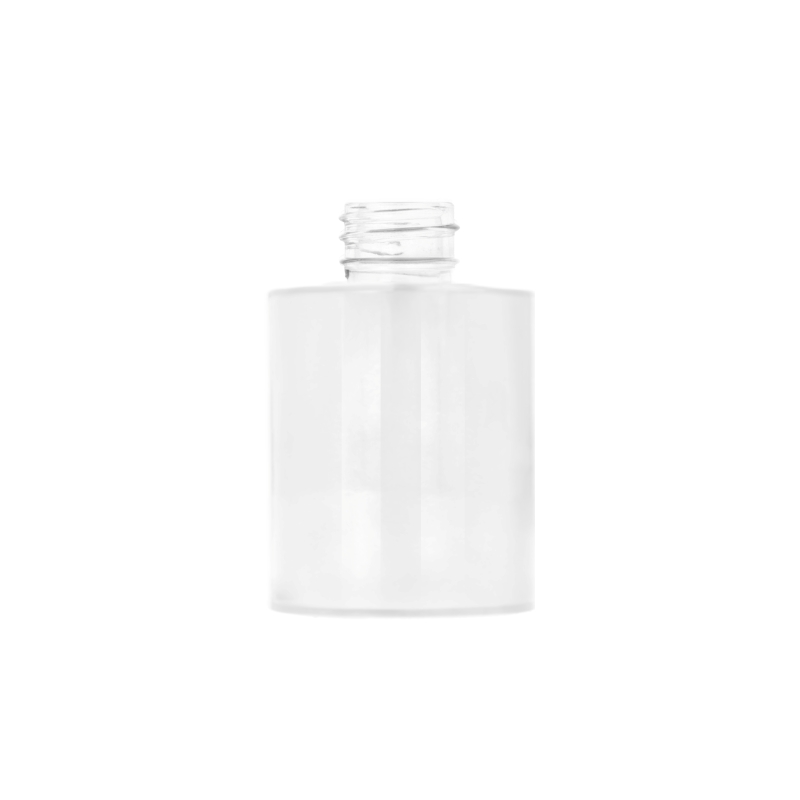 Gloss White  Glass Cullen Cylindrical Bottle, Sprayed