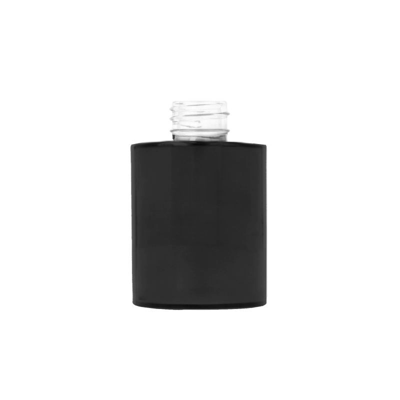Matt Black Glass Cullen Cylindrical Bottle, Sprayed
