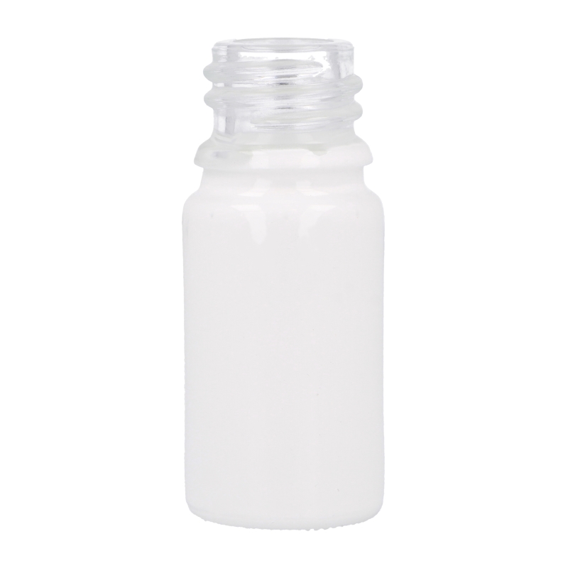 Gloss White Glass Centro Dropper Bottle, Sprayed
