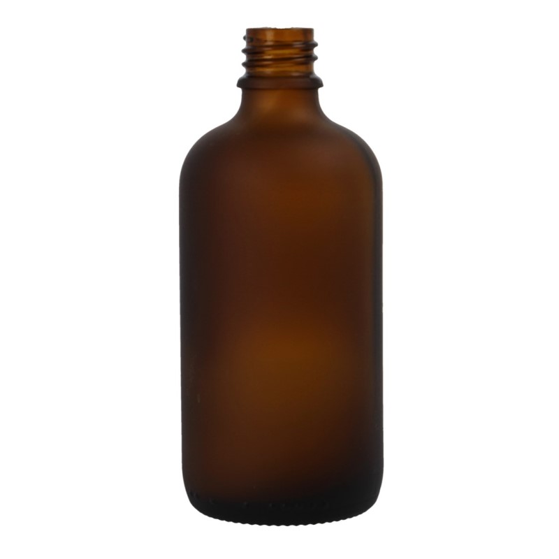 Amber Frosted Glass Fusion Dropper Bottle, sprayed
