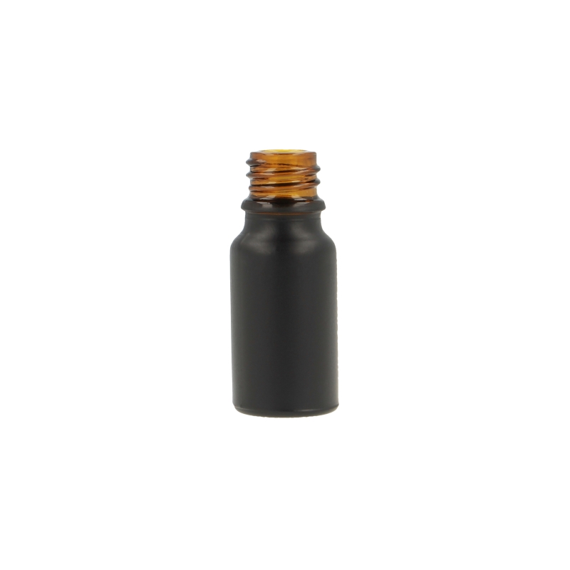 Matt Black Glass Fusion Dropper Bottle, sprayed