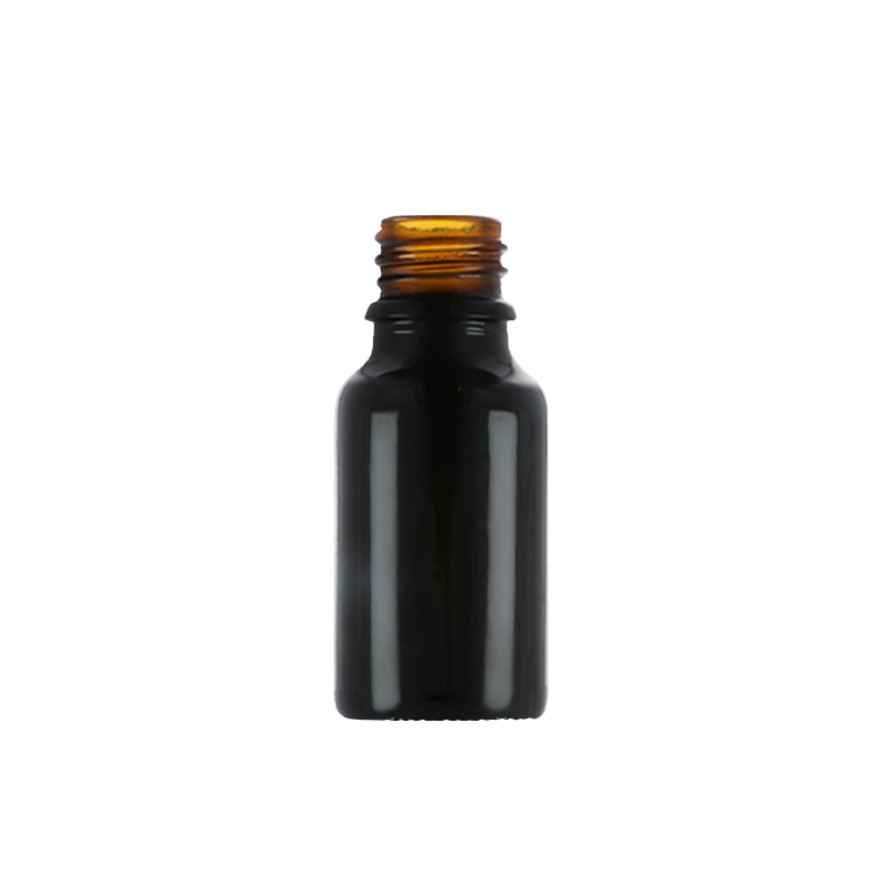 Gloss Black Glass Fusion Dropper Bottle, sprayed