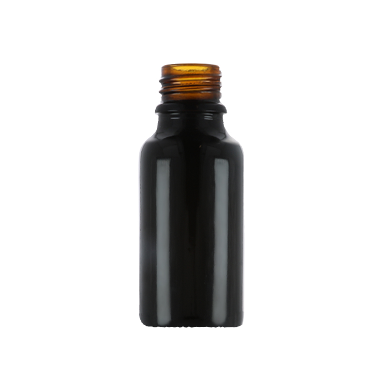 Gloss Black Glass Fusion Dropper Bottle, sprayed