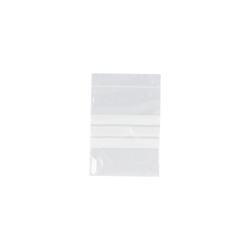 Clear LDPE Grip-Seal Bags with Write-on Panel