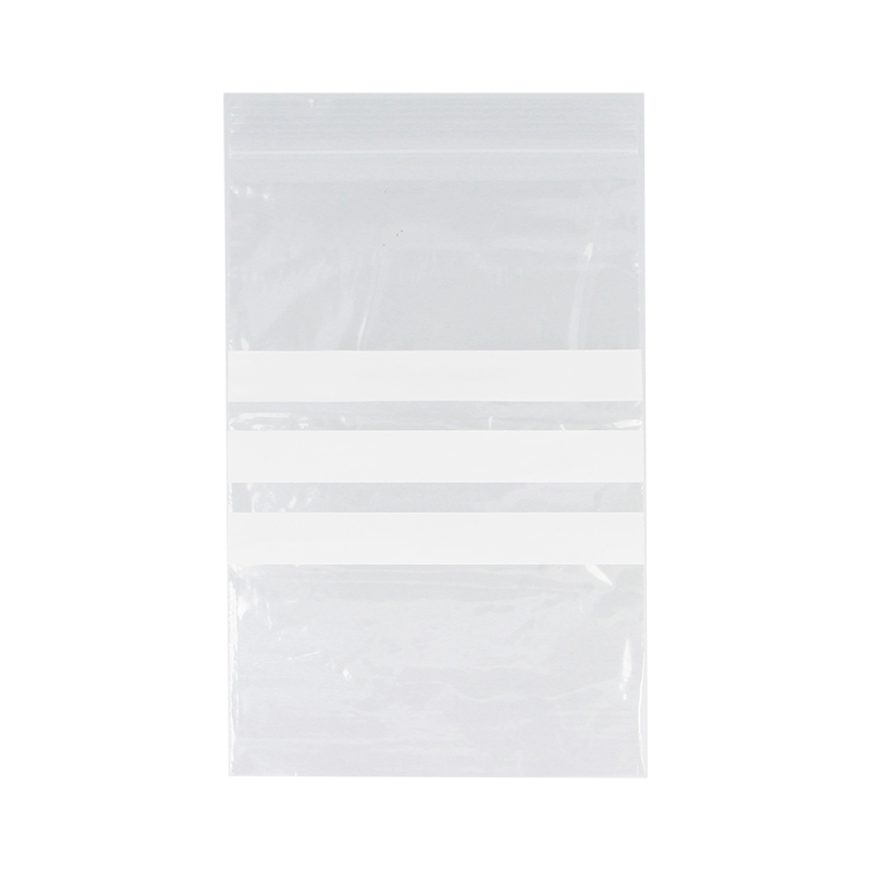 Clear LDPE Grip-Seal Bags with Write-on Panel (PCR30)