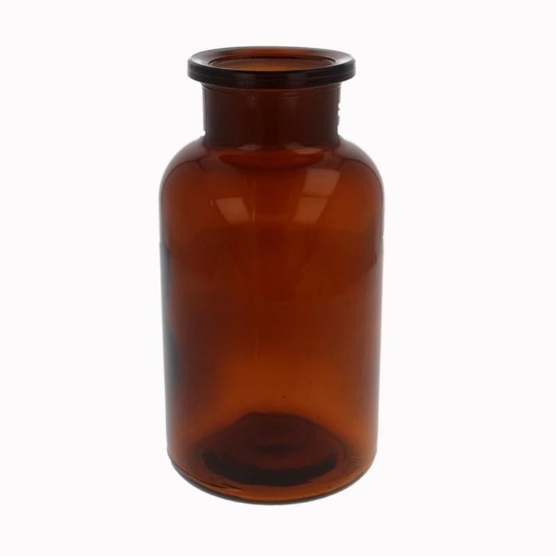 Amber Glass Wide Mouth Pharmacy Bottle, takes LPS45A