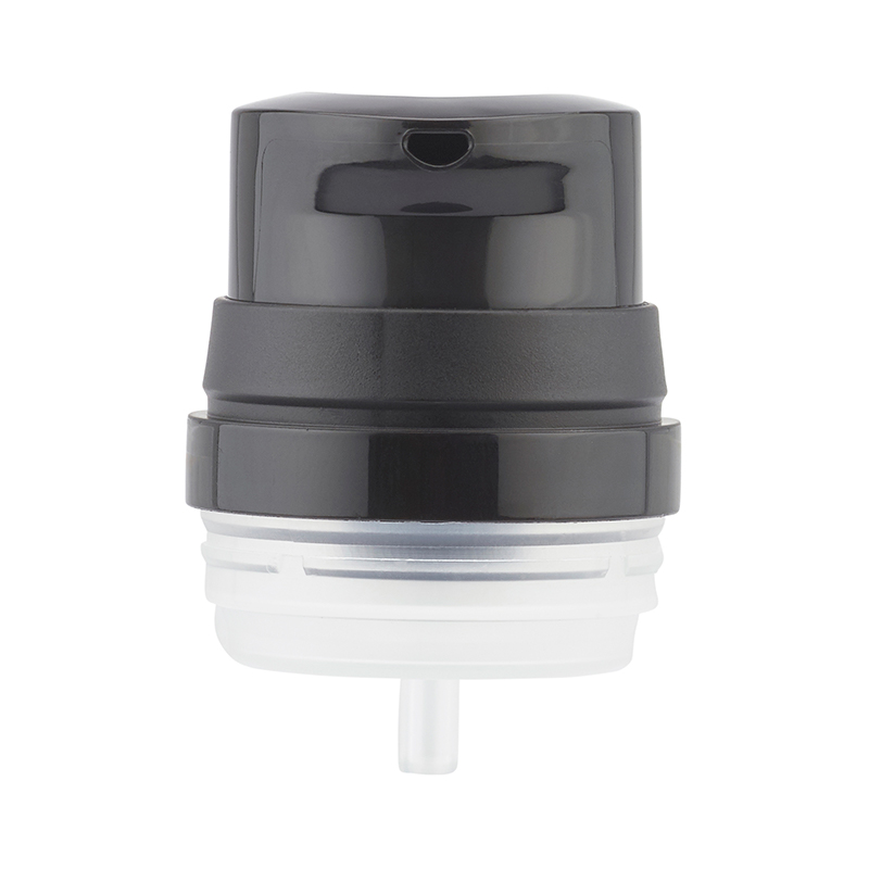 Black Mystique Airless Pump v2, Black PP Overcap