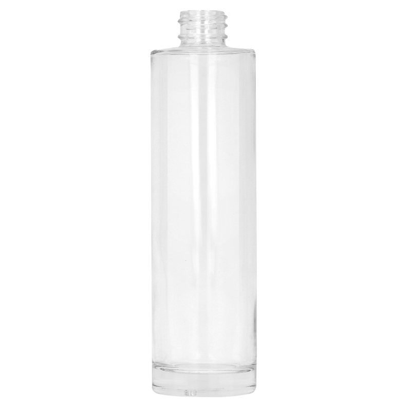 Clear Glass Mallaig Premium Cylindrical Bottle