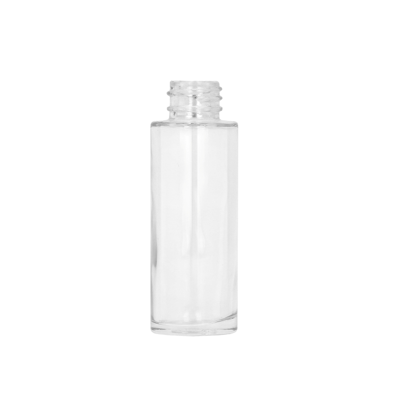 Clear Glass Mallaig Premium Cylindrical Bottle