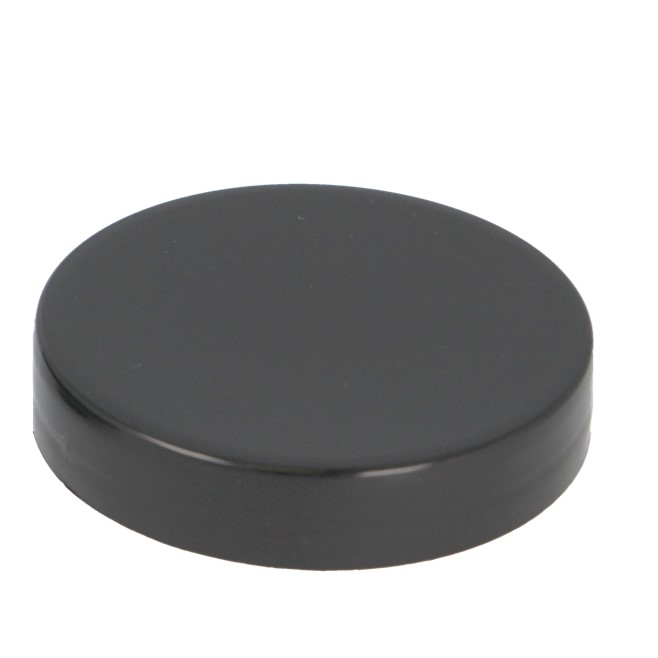 Smooth Wall Black PP Recycled Polyprop Closure (PCR), Glueless