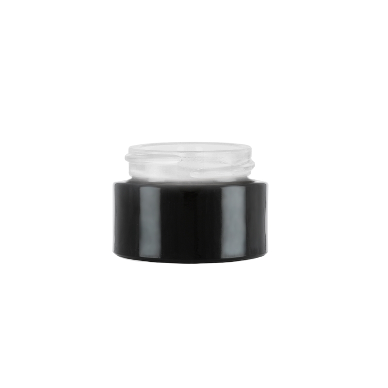 Gloss Black Glass Round Richmond Jar