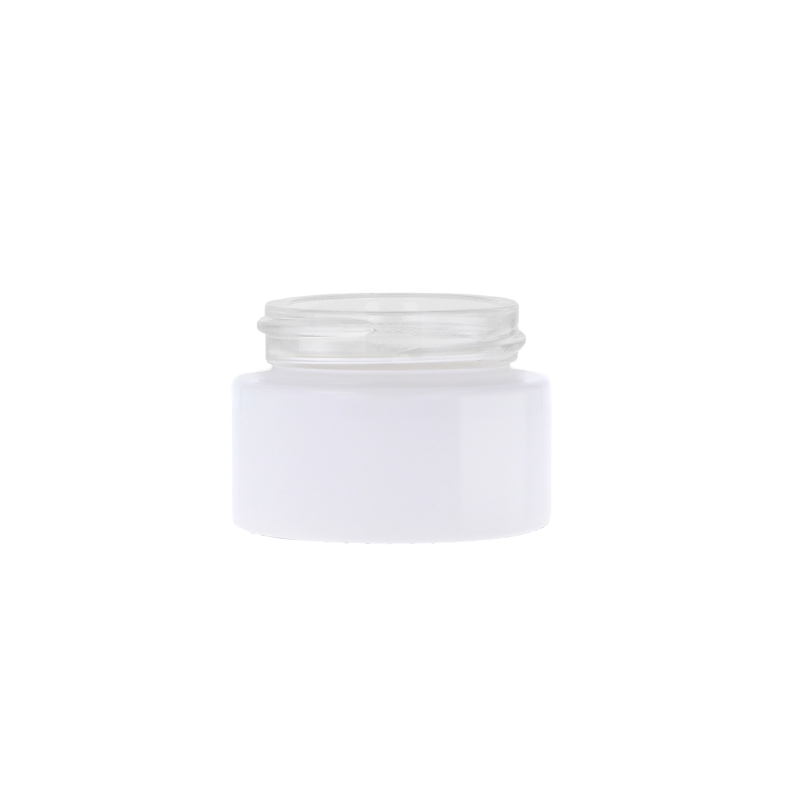 Gloss White Glass Round Richmond Jar