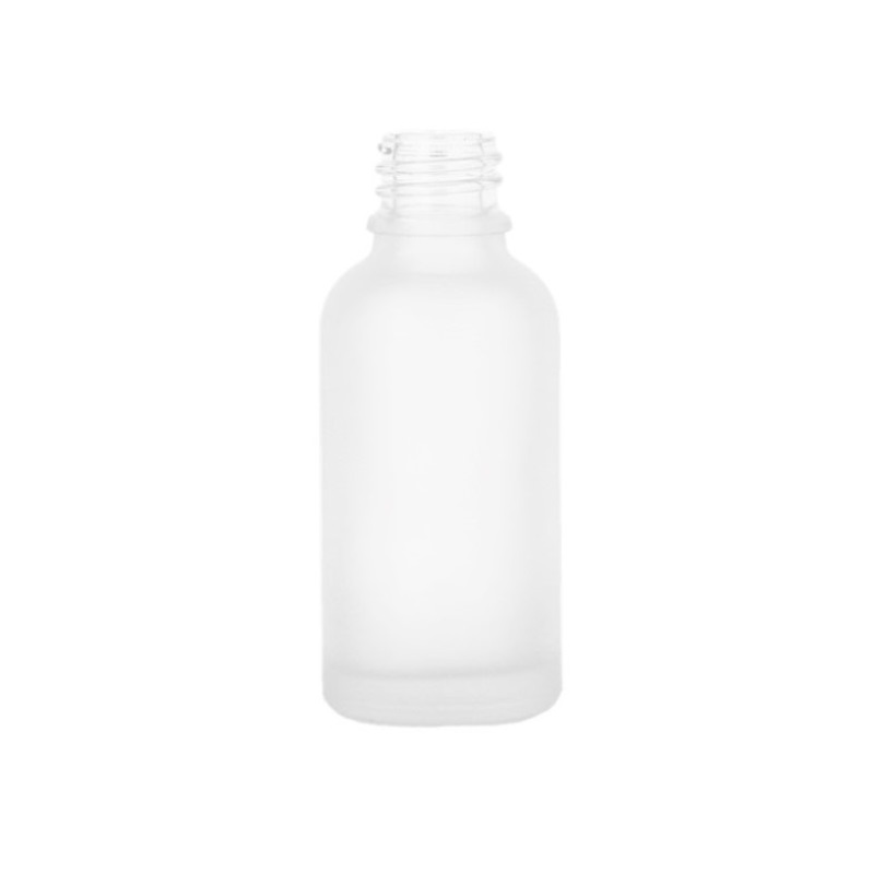 Frosted Glass Round Skye Dropper Bottle, Sprayed