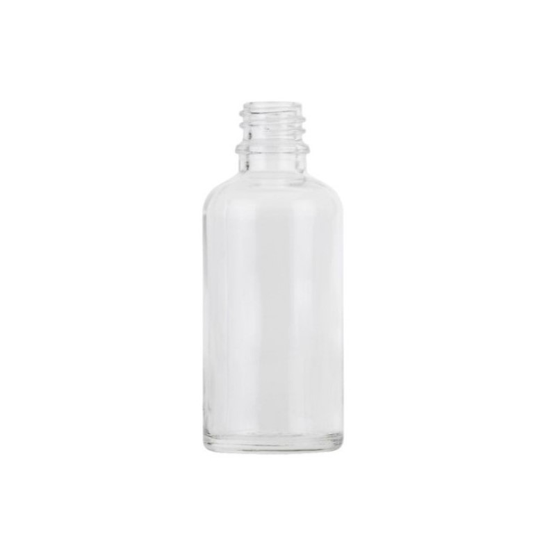 Clear Glass Round Skye Dropper Bottle