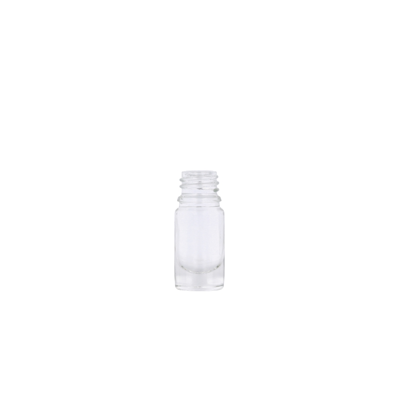 Clear Glass Round Skye ii Dropper Bottle