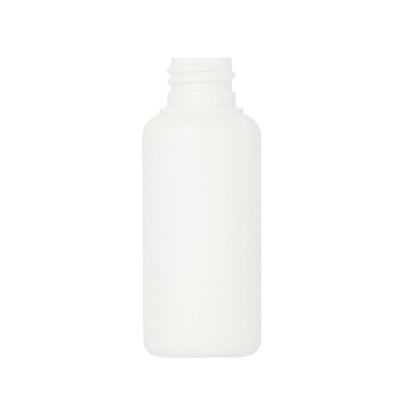 White HDPE Tall Mini Boston Round (PCR30)
