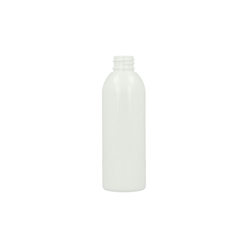 White PET Tall Boston Round Bottle (PCR30)