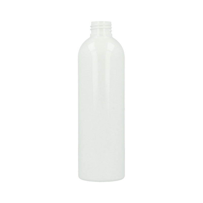 White PET Tall Boston Round Bottle (PCR30)