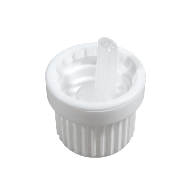 Ribbed White HDPE Tamper Evident Dropper Closure 2.0mm