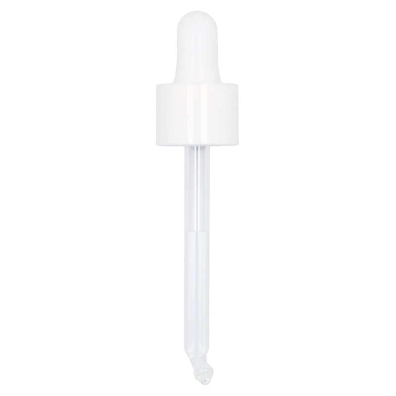 Smooth Wall Gloss White Assembled Pipette Dropper