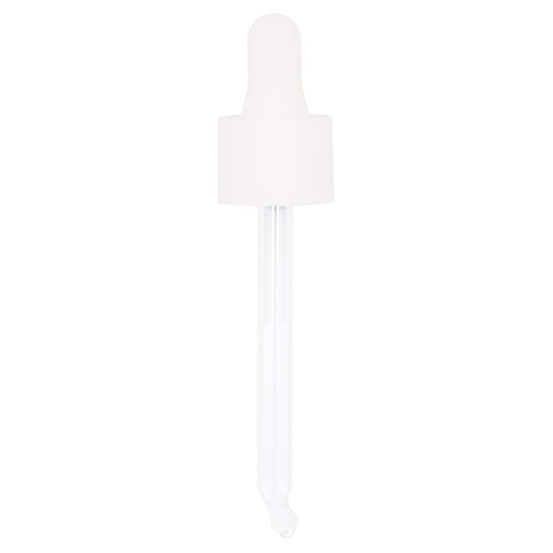 Smooth Wall Matt White Assembled Pipette Dropper