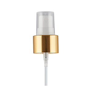 Smooth Wall Gloss Gold White Atomiser Pump