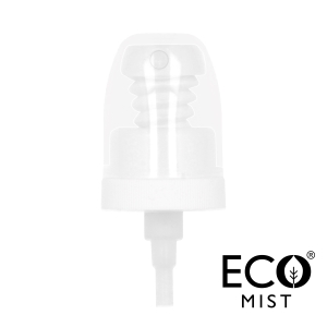 Ribbed White Eco-Mist All Plastic Atomiser