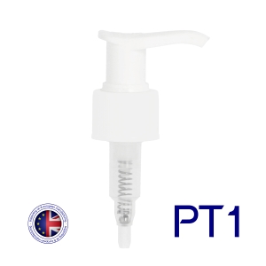 Smooth Wall White PT1 Lotion Pump Lock-Up